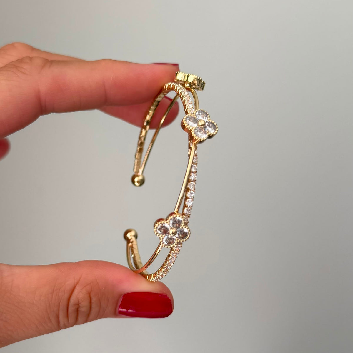 Gold Yonca Bileklik