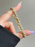 Aurelia Leaf Gold Bileklik