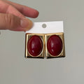 Bordo Gold Küpe