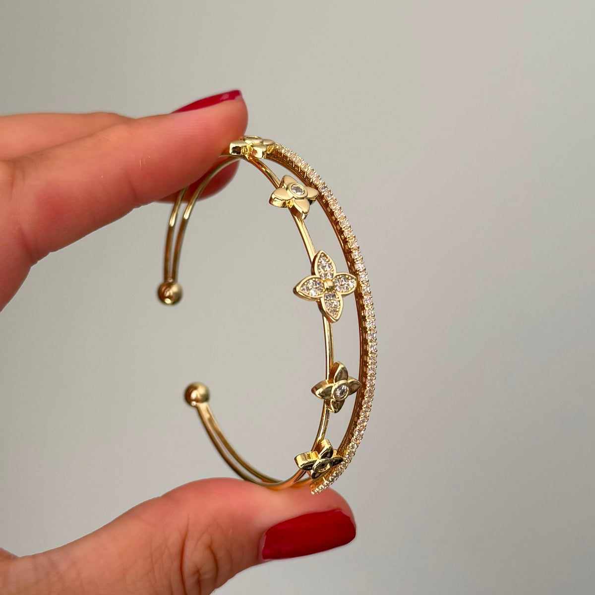 Gold Yonca Kelepçe