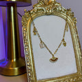 Charmlı Gold Kolye